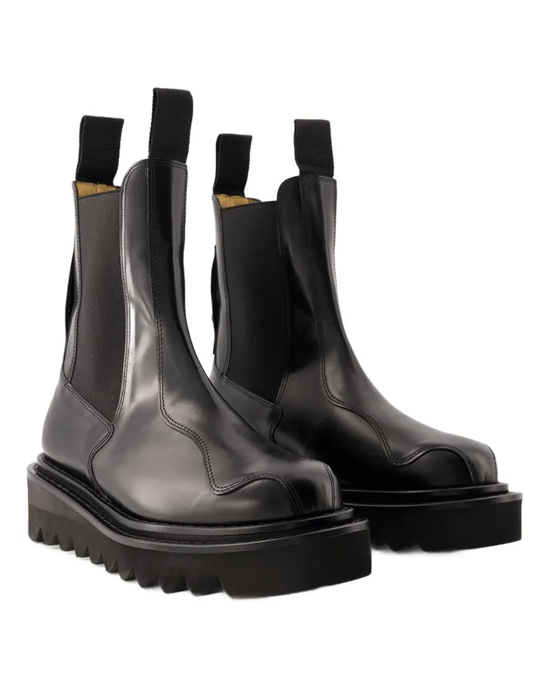 Toga Women's Boot Black Leather Black
