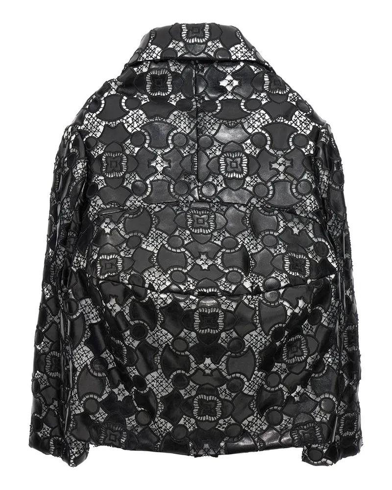 Comme des Garçons Laser-Cut Lace Jacket — Black Black