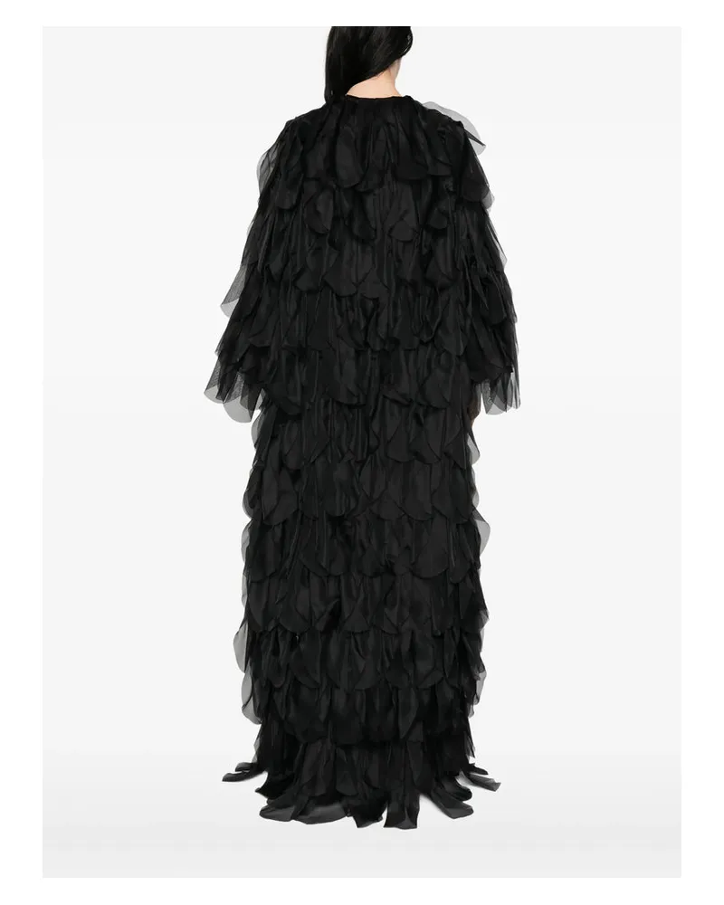 Max Mara Women's Oversized Silk Coat Black Black