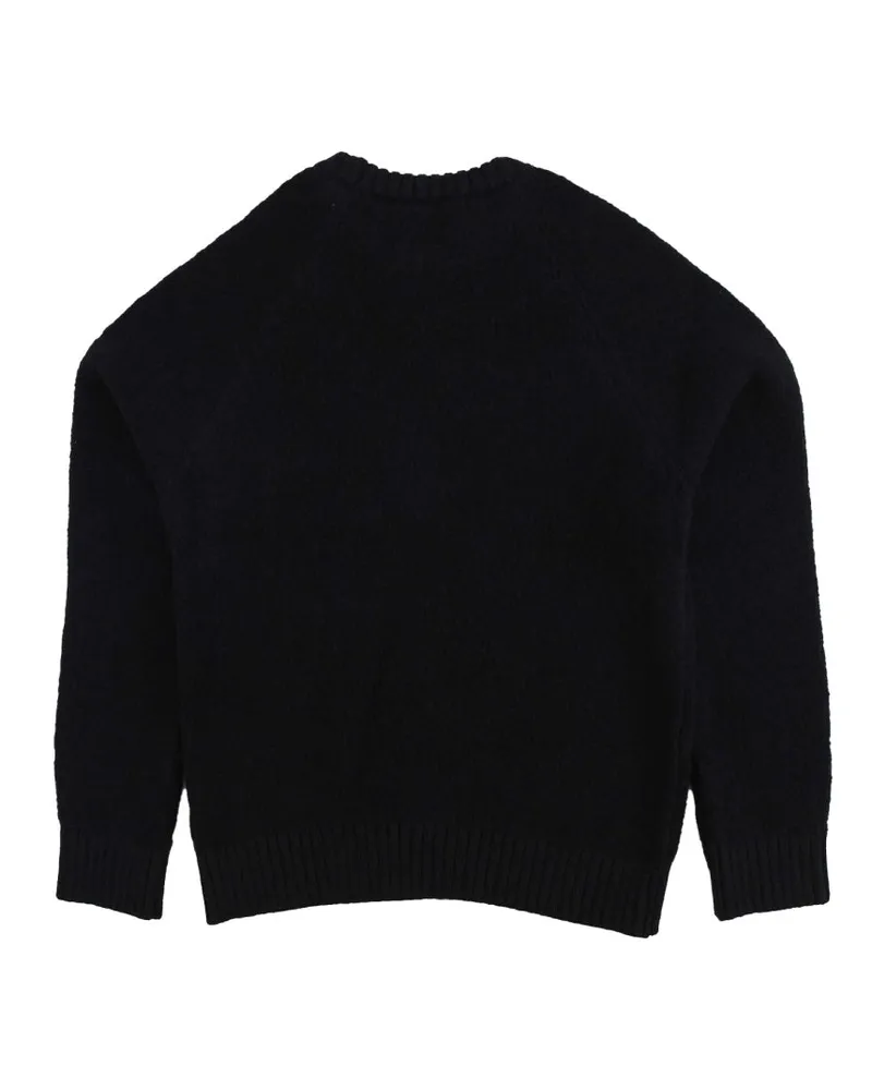 Balmain Virgin Wool Button-Up Cardigan — Black Black