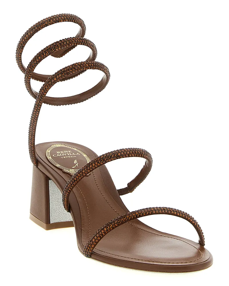 René Caovilla Cleo Sandal — Brown Brown
