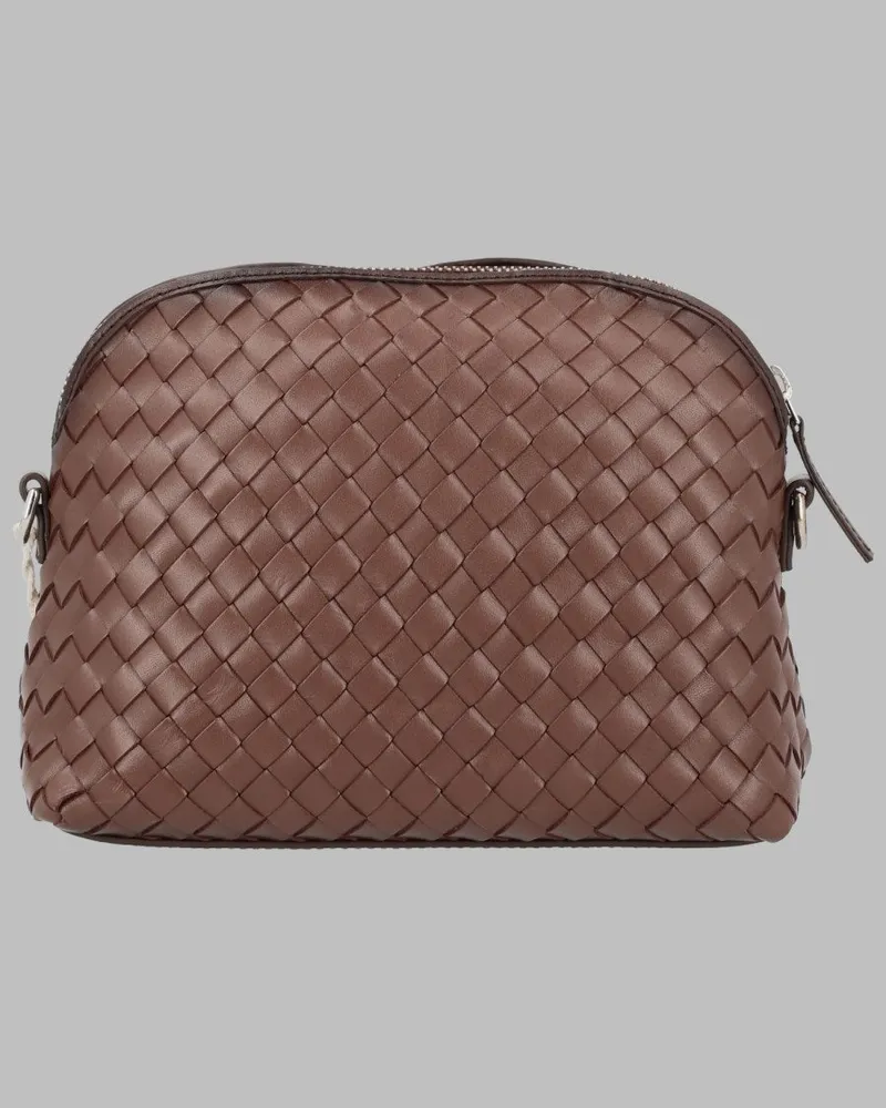 Dragon Diffusion Fellini Leather Clutch — Brown Brown