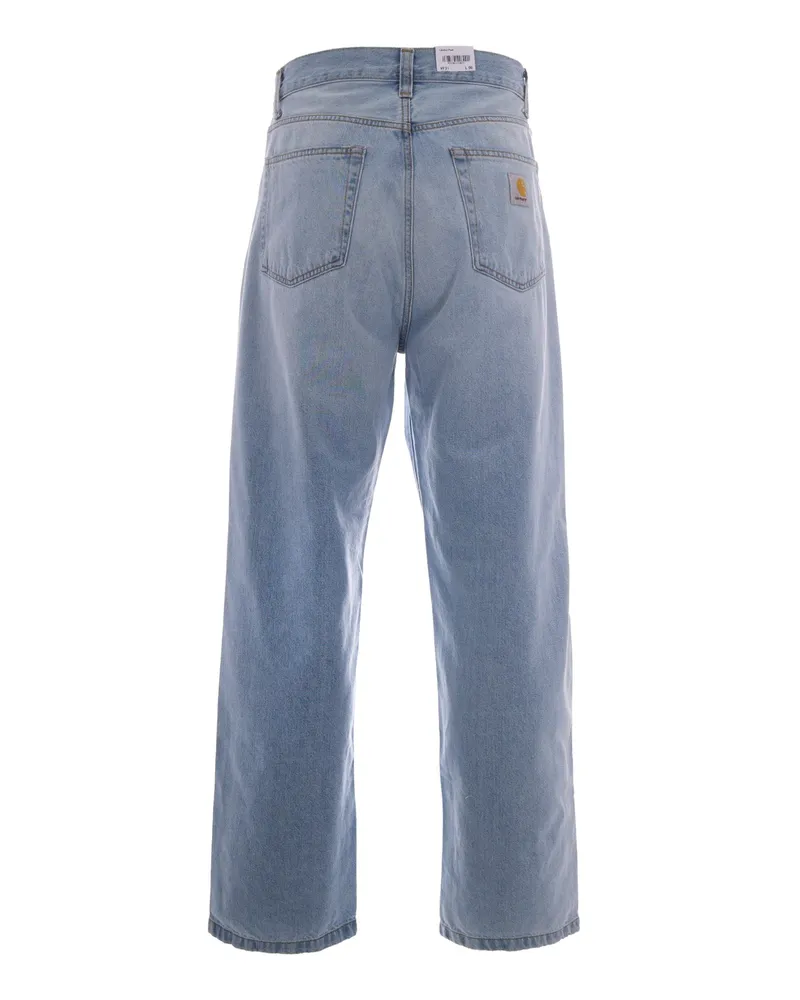 Carhartt WIP Men's Jeans Landon Blue Cotton Robertson Denim 'robertson Blue