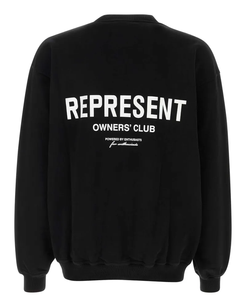 REPRESENT Men's Owners Club Sweatshirt Black Cotton Sweater Black