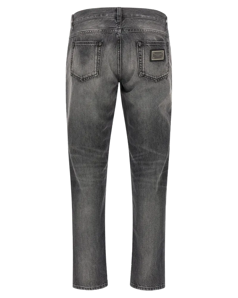Dolce & Gabbana Men's Gray Cotton Jeans Denim Clothing Gray