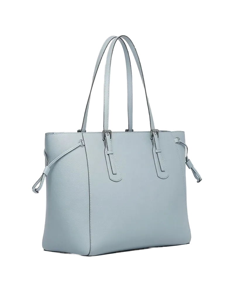 Michael Kors Women's Tote Bag Pale Ocean Saffiano Leather - Tote-Bags Blue