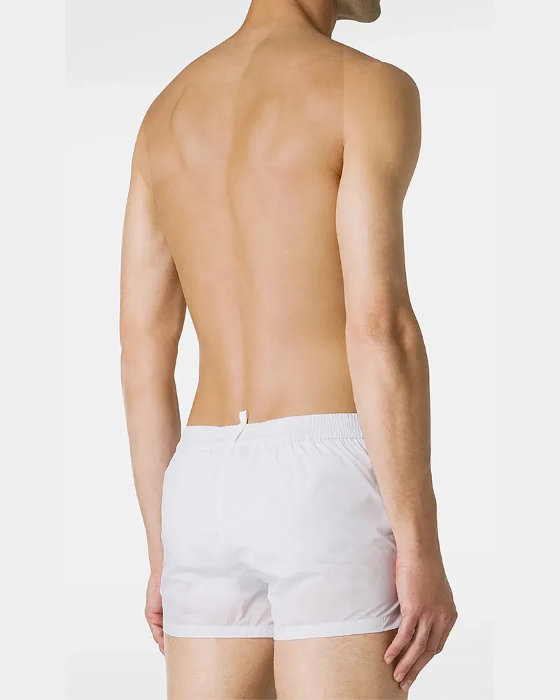 Dsquared2 Men's Side Logo Swim Shorts White Clothing > Beachwear White