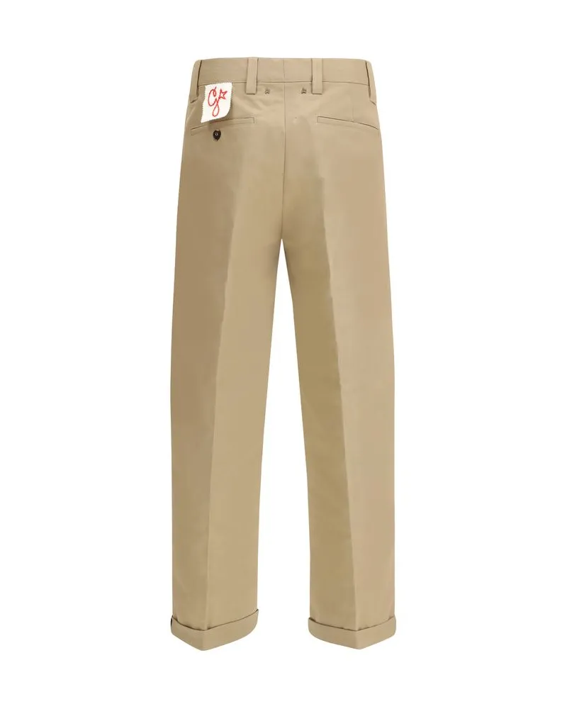 Golden Goose Men's Cotton Chino Beige Polyester Beige