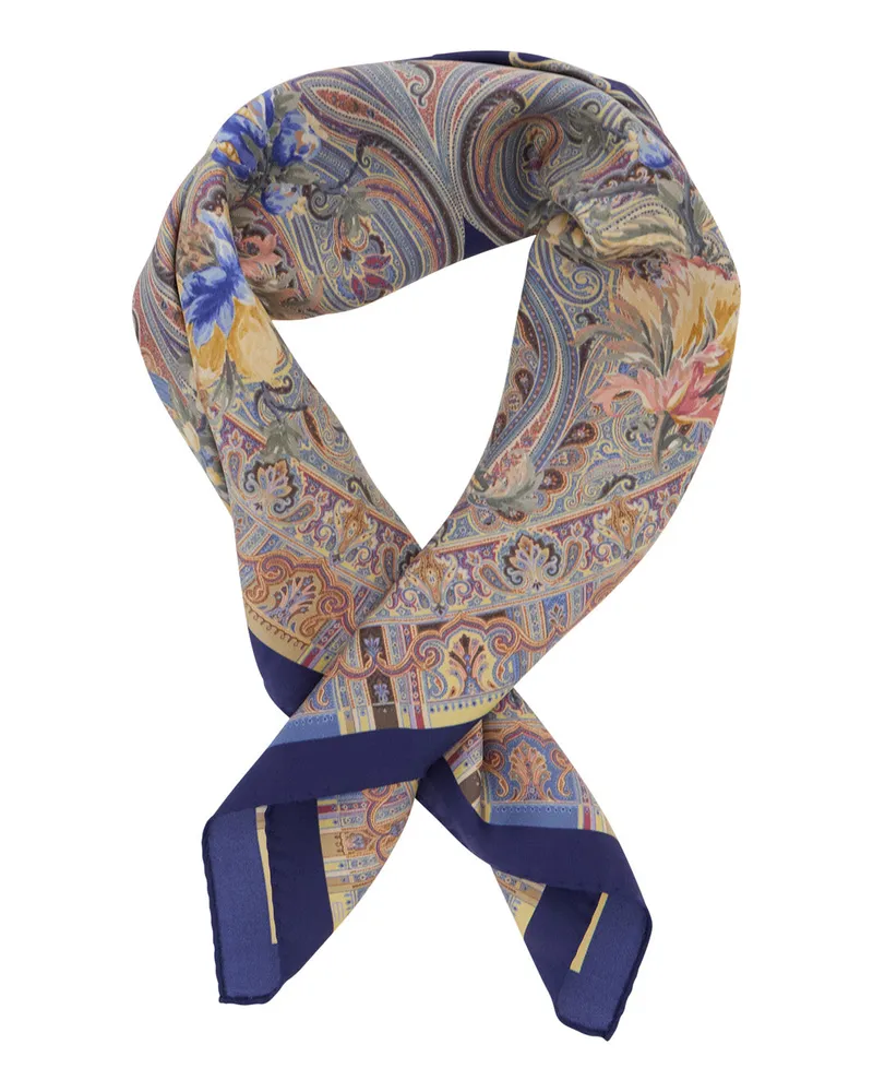 Etro Women's Scarf Paisley Silk Multicolour Scarfs Multicolor