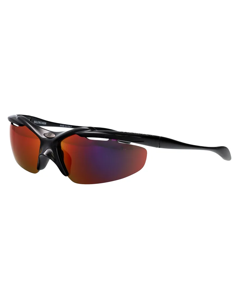 Balenciaga BB0464S Mirrored Lens Sunglasses — Black Black