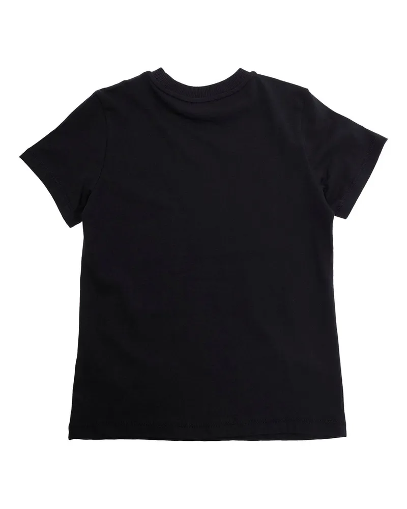 Moschino Logo-Printed Cotton T-Shirt — Black Black