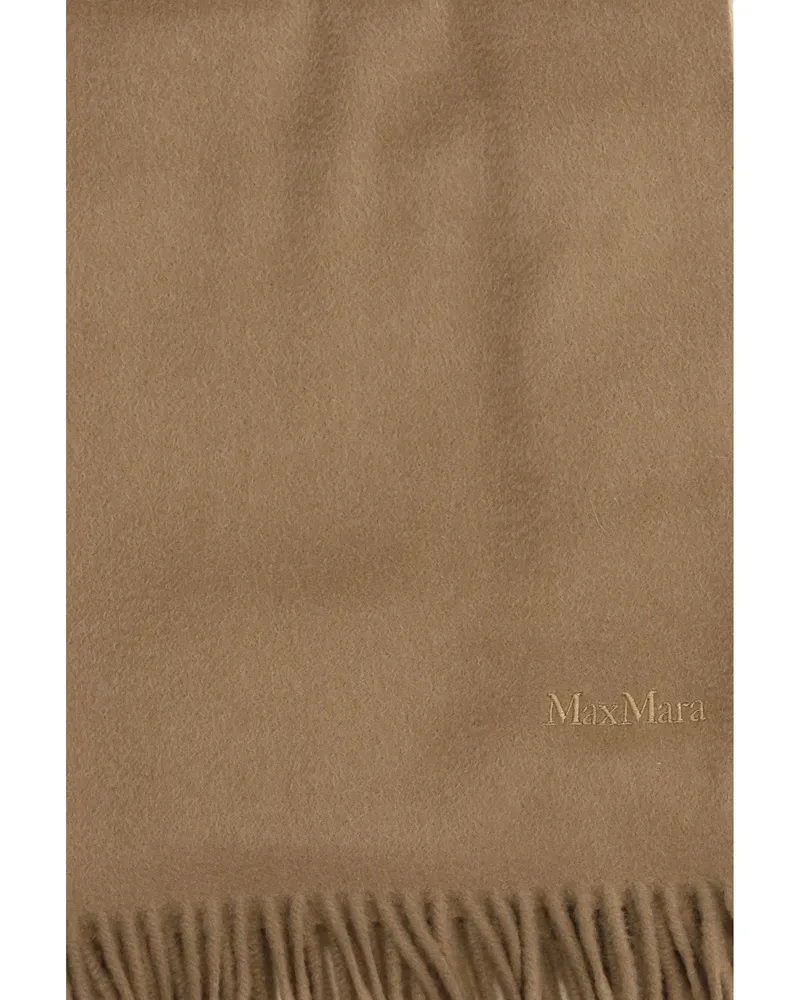 Max Mara Women's Cashmere Scarf Baci Camel Scarfs Camel