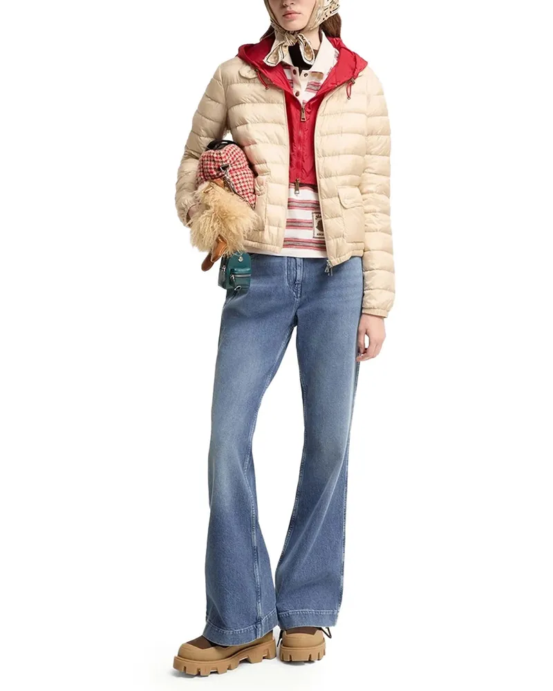 Moncler Down Jacket — Beige Beige