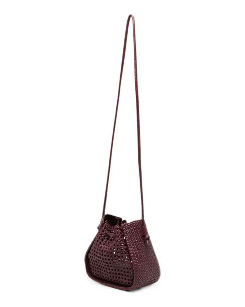 forte_forte Pepita Bucket Bag — Burgundy Burgundy
