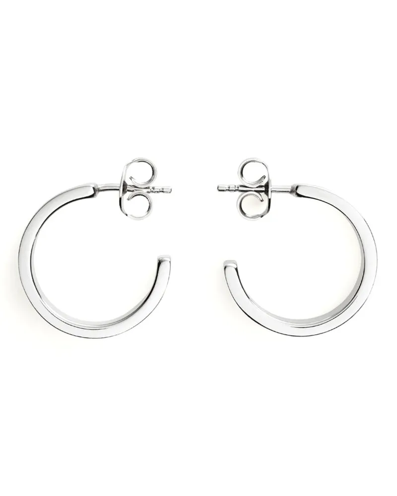 Maison Margiela Logo Earrings — Silver Silver