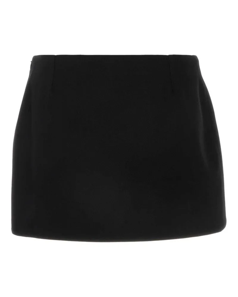 Givenchy Wool Twill Miniskirt — Black Black