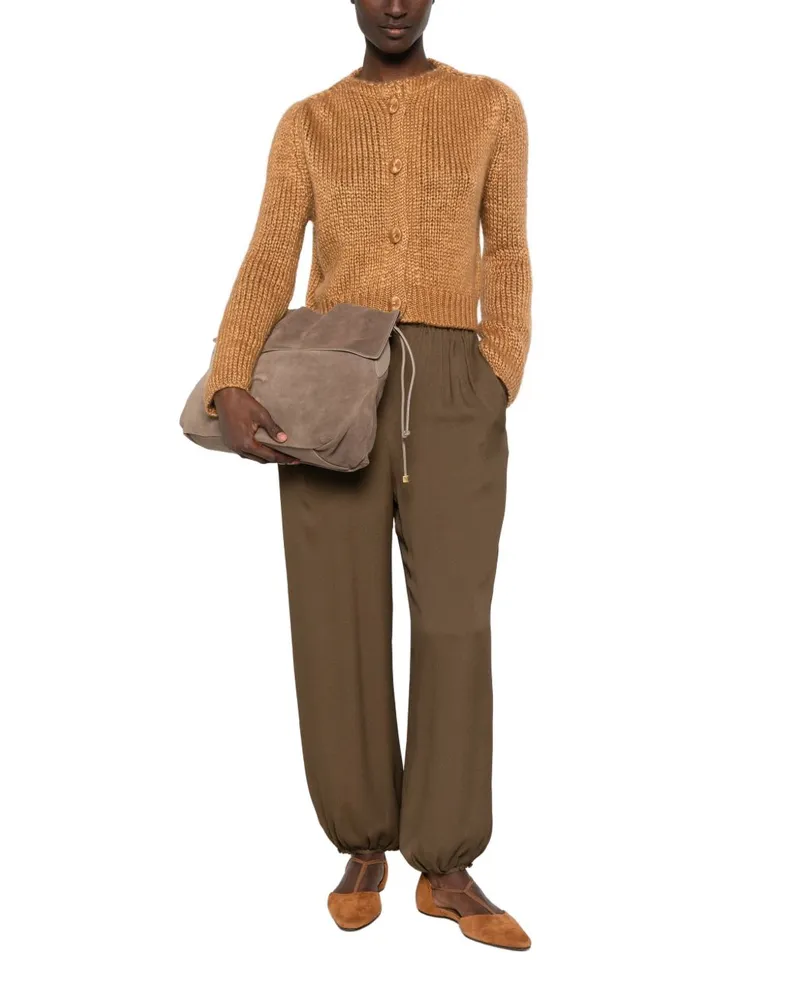 forte_forte Chunky Knit Cashmere Blend Cardigan — camel Camel