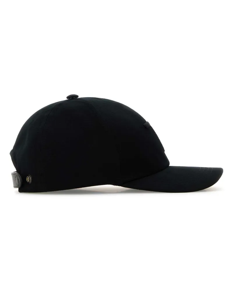 Tom Ford Men Black Cotton Baseball Cap Cappelli Hat Black