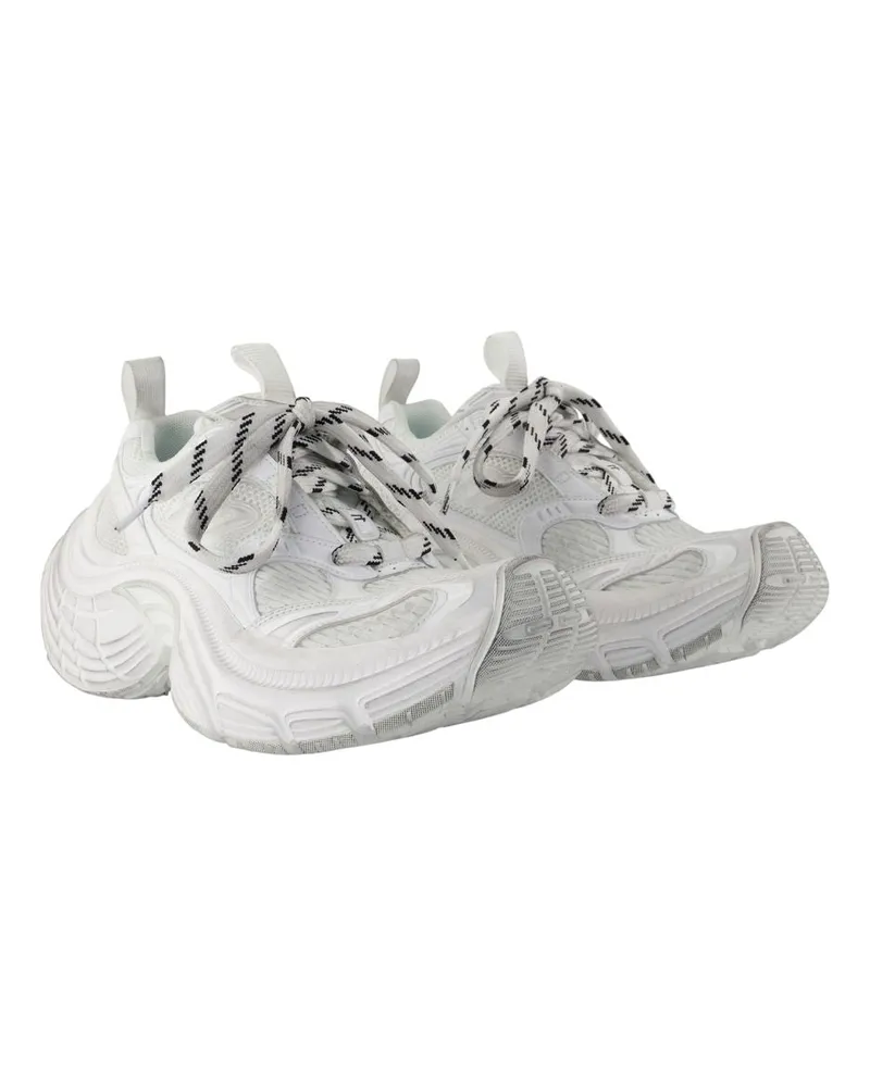 Balenciaga Women's Sculptural Exoskeleton Design Sneaker White Plastic White