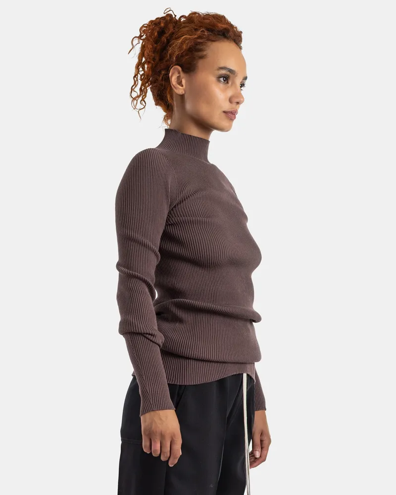 Rick Owens Women Knit Sweater Macassar Brown Brown