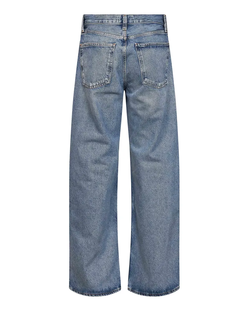 AGOLDE Women's Jeans Arc Criss Cross Light Blue Regenerated Cotton Blue