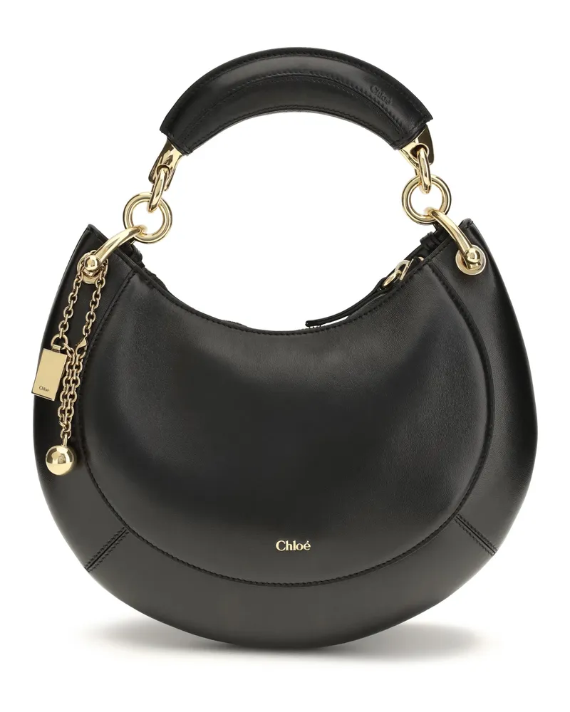 Chloé Women's Shoulder Bag Marcie Calf Leather Black Black