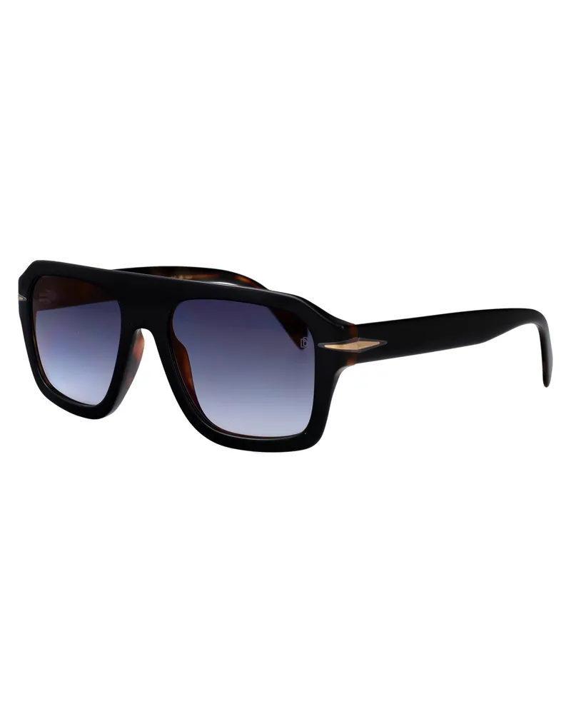 EYEWEAR by DAVID BECKHAM Men's Sunglasses Db7127-S Black Havana Acetate Black