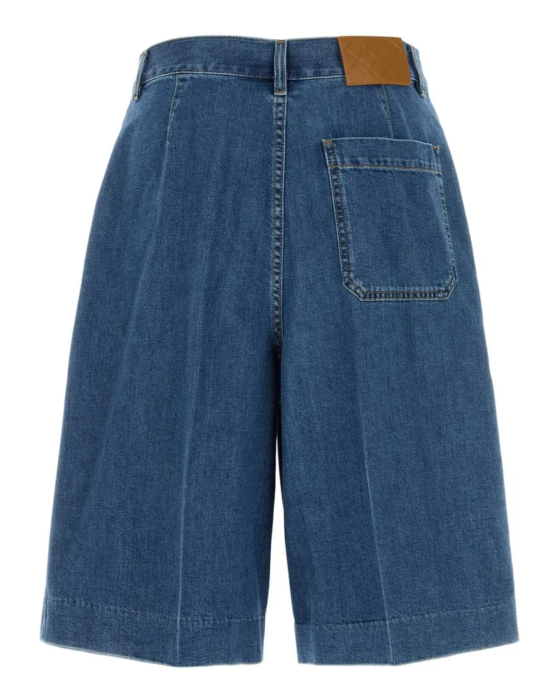 Bottega Veneta Men's Denim Bermuda Shorts Blue Exterior: Cotton Blue