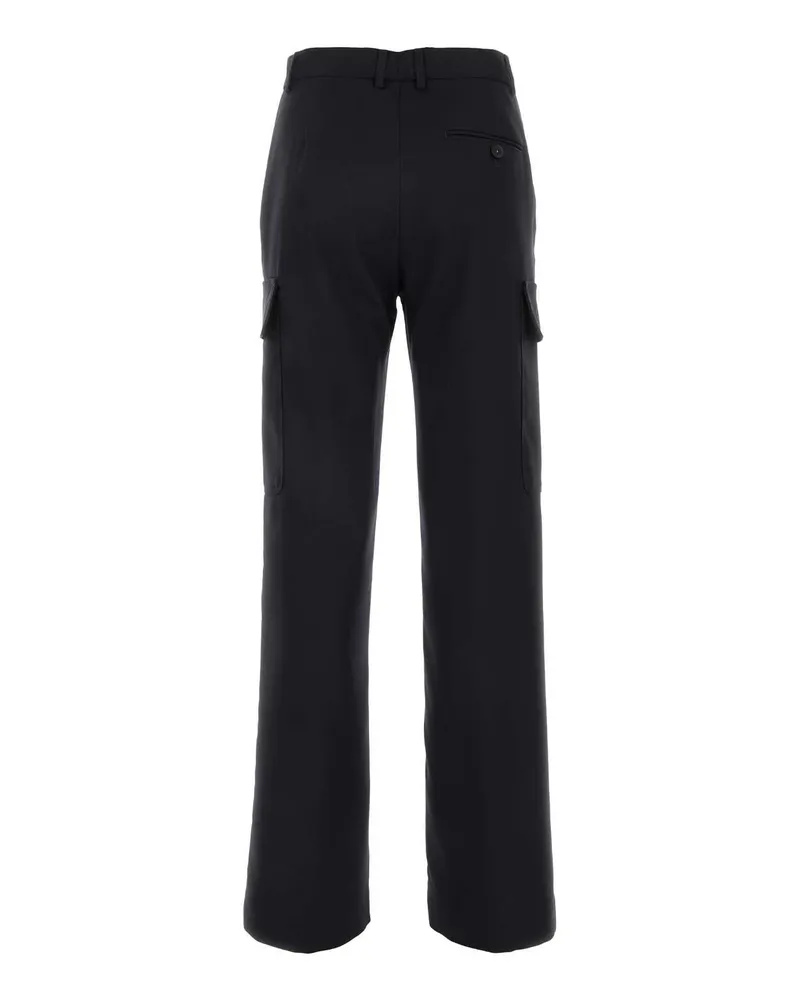 Stella McCartney Women's Midnight Blue Alter Mat Cargo Pant Ink T: Polyester Pantaloni Trousers Black