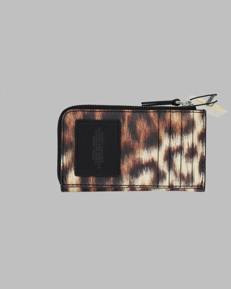 Marc Jacobs Logo-Print Leather Wallet — Multicolor Multicolor