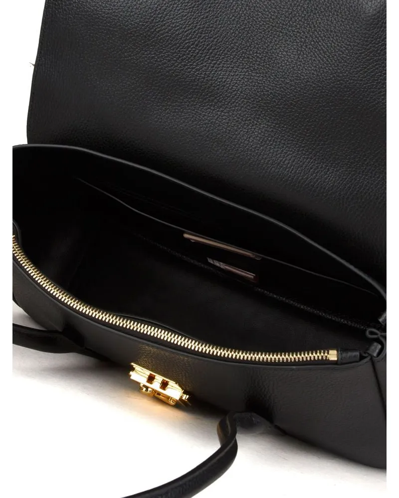 Coccinelle Women's Shoulder Bag Black Cowhide - Shoulder-Bags Black