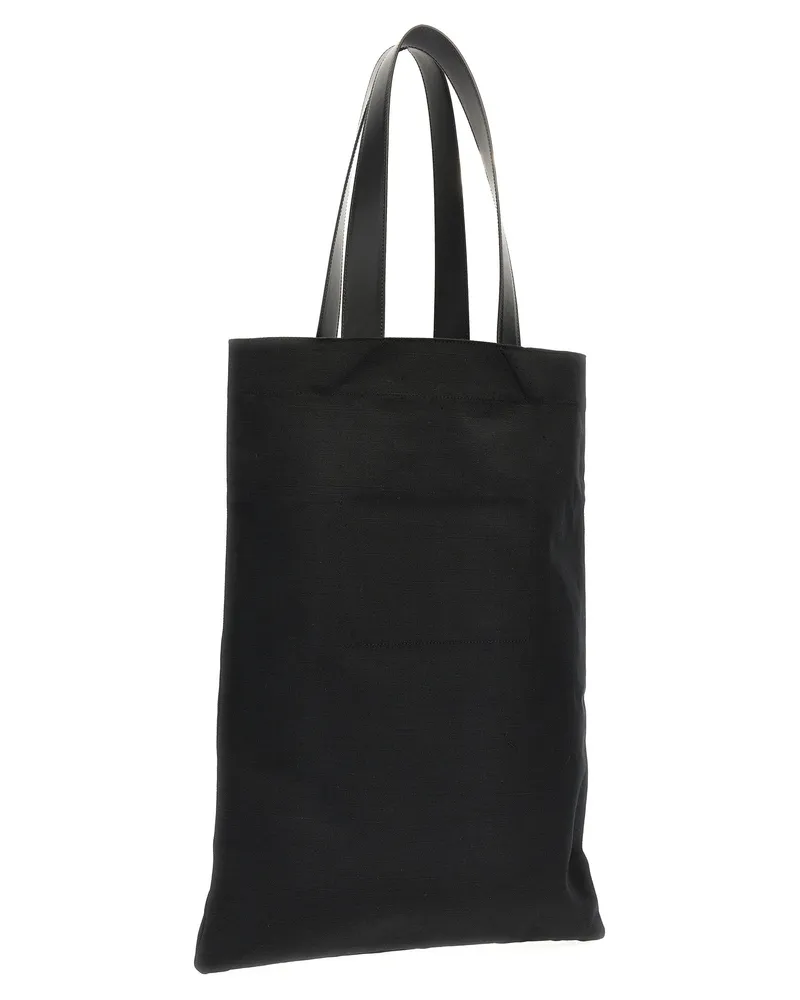 Jil Sander Women's Black Cotton Tote Bag Black