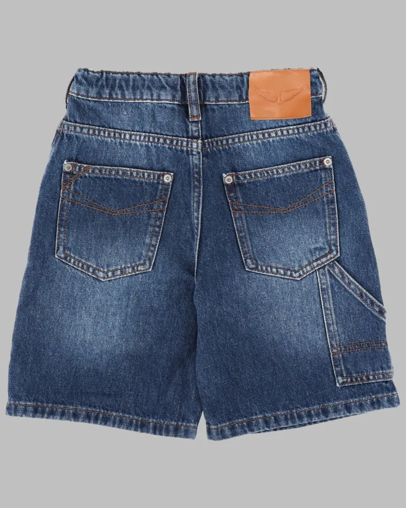 Zadig & Voltaire Cotton Denim Shorts — Blue Blue