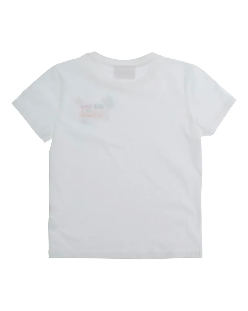 MC2 Saint Barth Rhinestone-Embellished T-Shirt — White White
