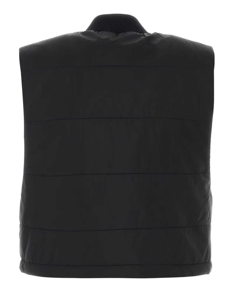 Palm Angels Women Black Nylon Vest Blackoff Giacche E Gilet Black