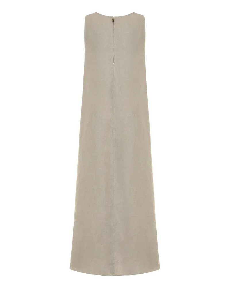 Max Mara Women's Linen Dress Simeone Beige Beige