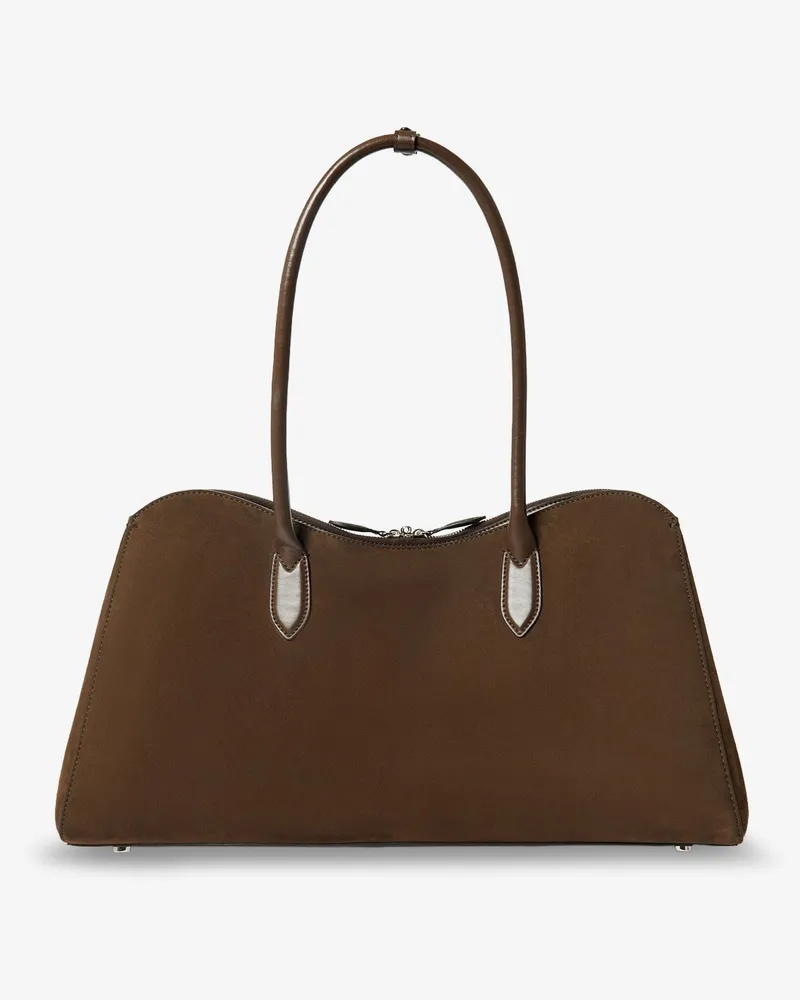 Stella McCartney Women's Vegan Suede Handbag Brown Polyamide Handbags Hand Bags Brown