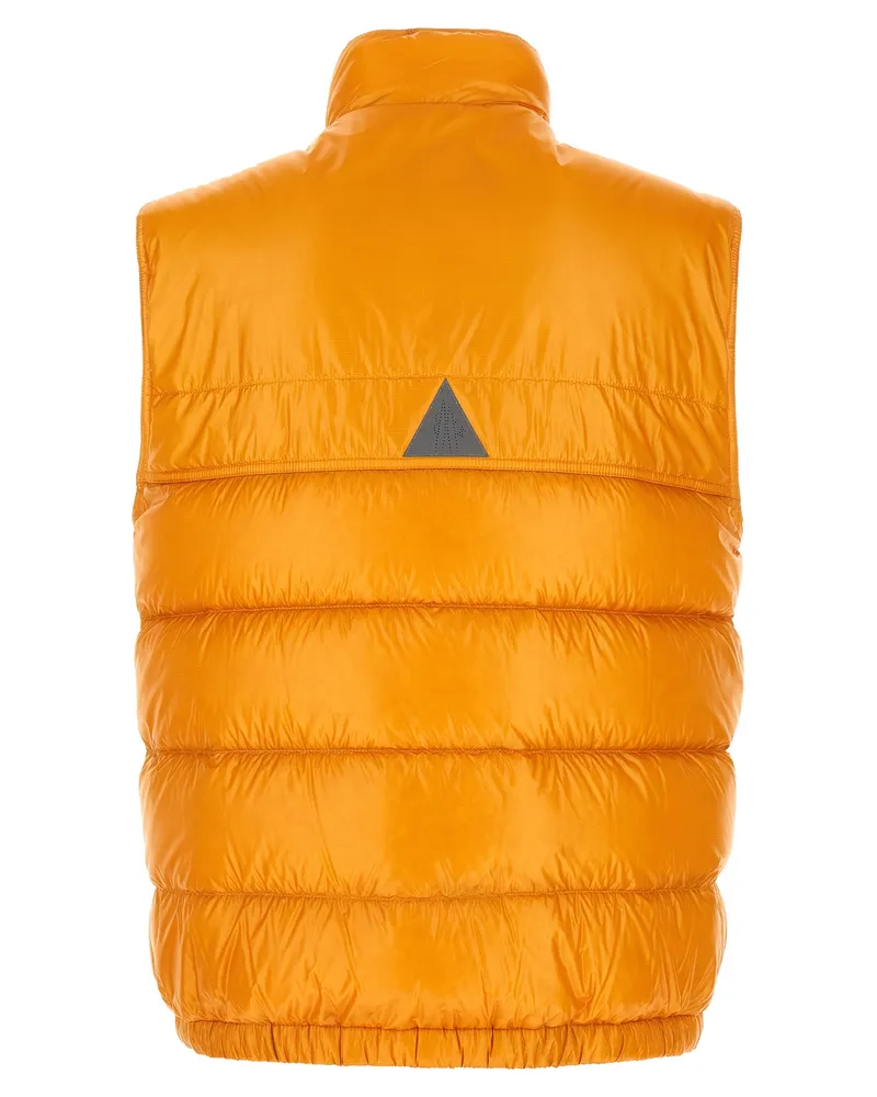 Moncler Men's Bicolor Polyester Sleeveless Jacket Clothing Yellow