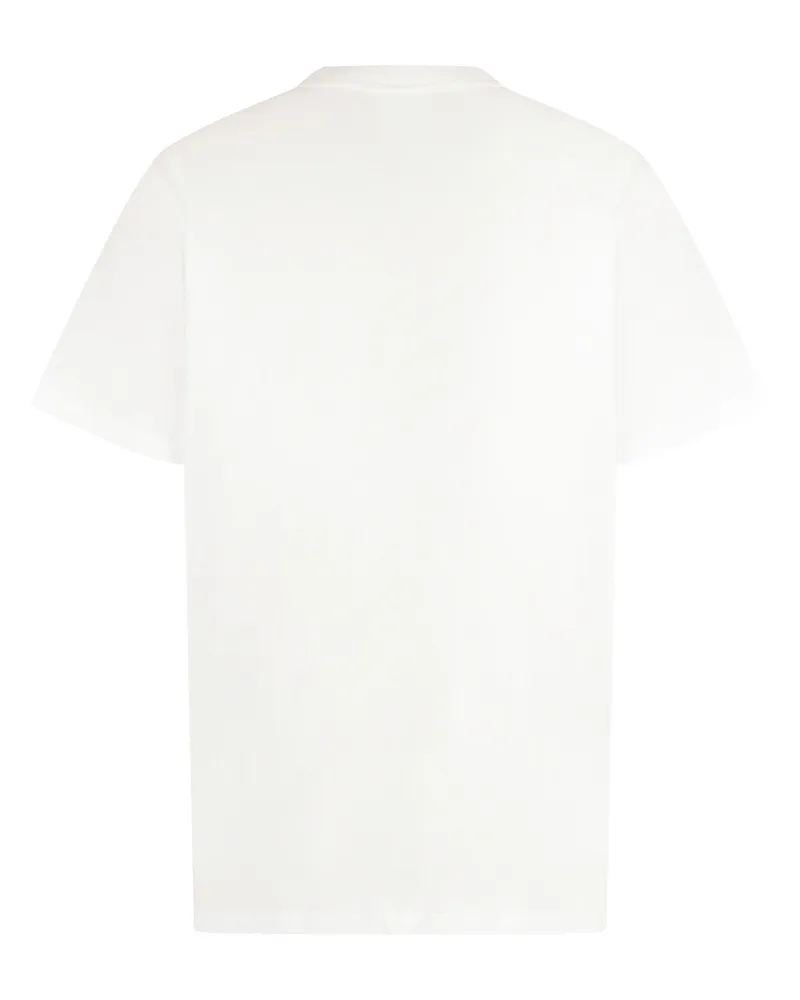 Burberry Logo-Printed Cotton T-Shirt — White White