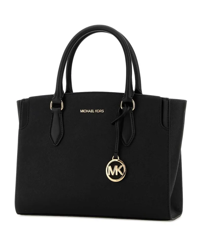 Michael Kors Women's Black Leather Becca Handbag Cow Borse A Mano Bag Black