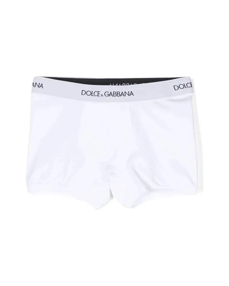Dolce & Gabbana Two-Pack Boxer Briefs — White White