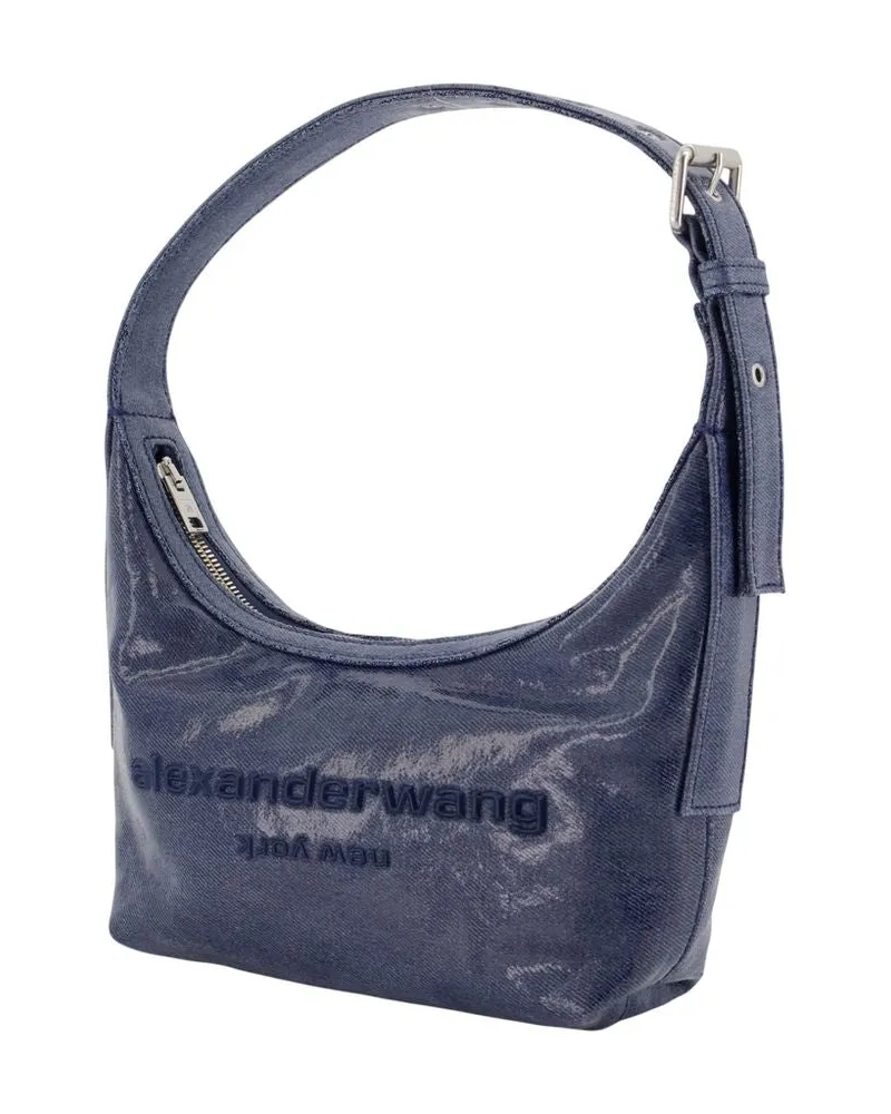 Alexander Wang Punch Shoulder Bag — Blue Blue