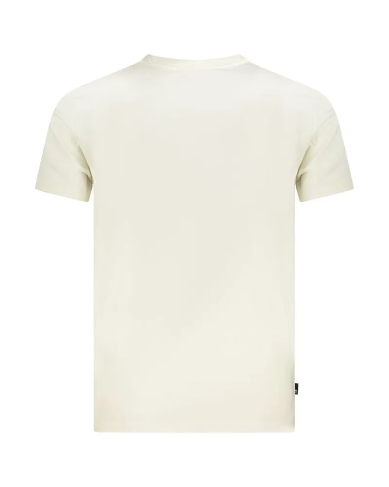 Timberland Logo-Embroidered Cotton T-Shirt — Beige Beige