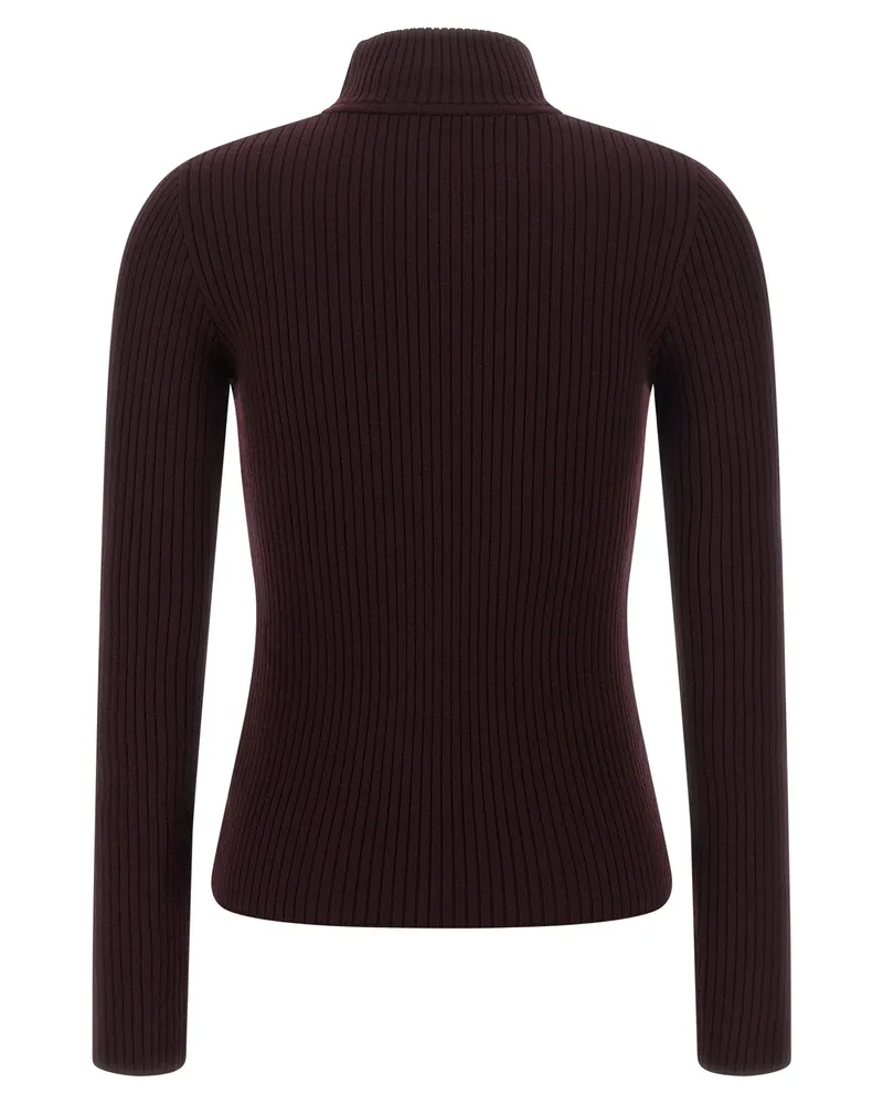 Courrèges Reedition Turtleneck Sweater — Burgundy Burgundy