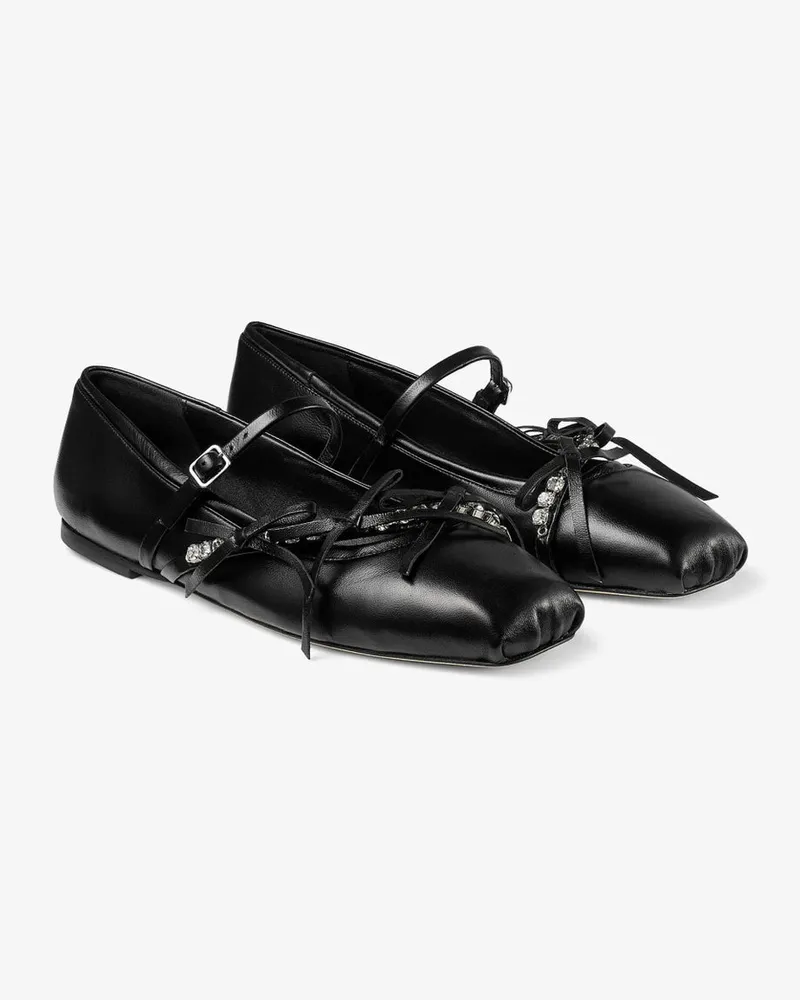 Jimmy Choo Ballerina Flat — Black Black