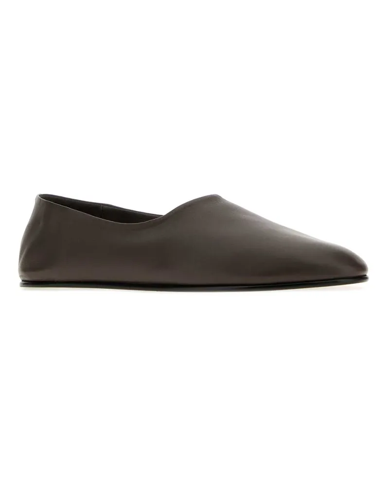 Fear of God Men's Mud Nappa Leather Loafers Taupe Sneaker Brown