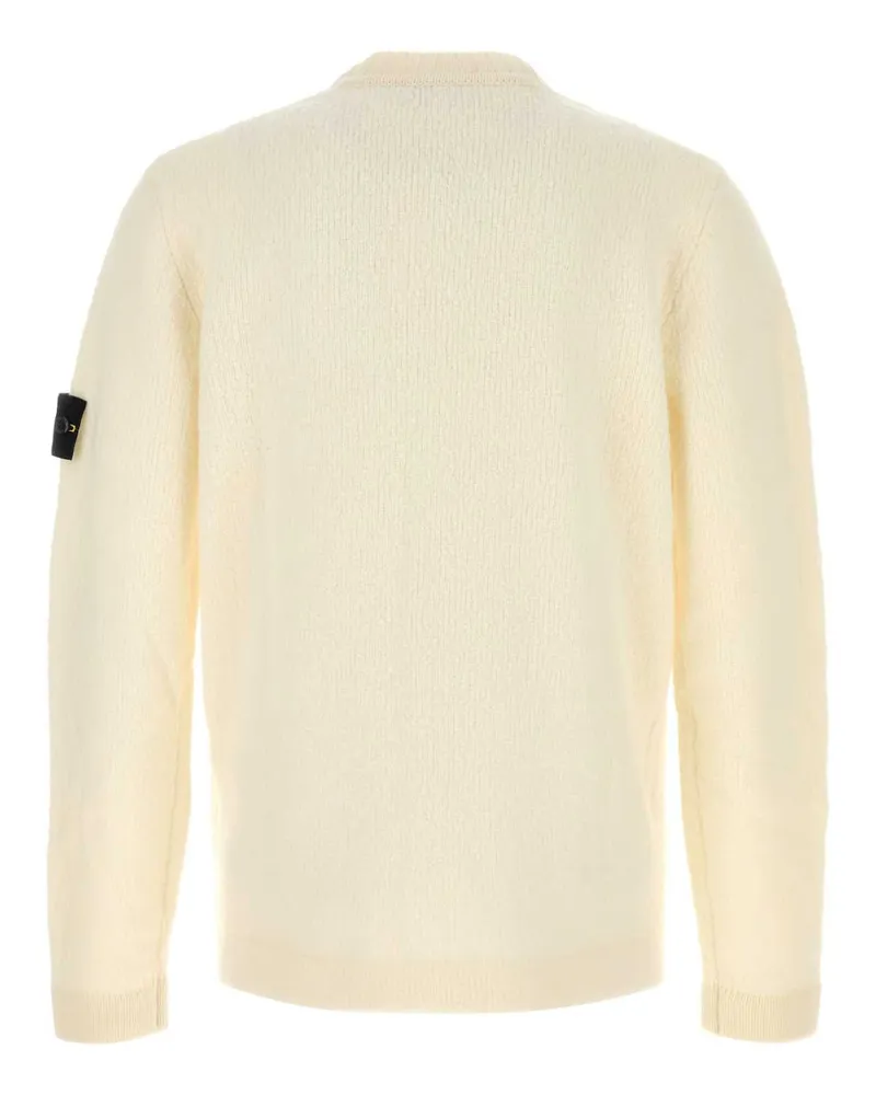 Stone Island Neck Sweater — Ivory Ivory
