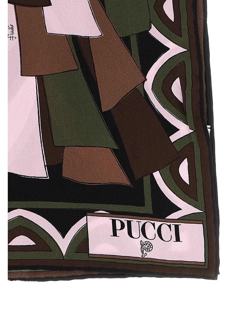 Emilio Pucci Silk Crêpe de Chine Baiadera Print Scarf — Multicolor Multicolor