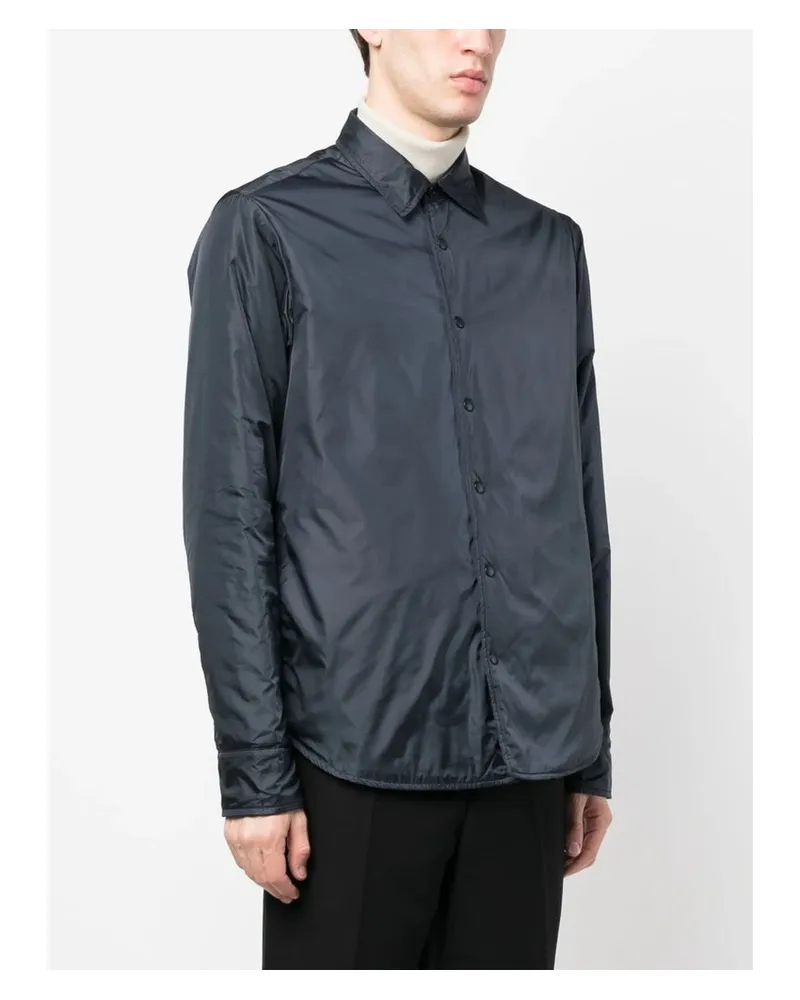 ASPESI Water-Repellent Nylon Jacket — Navy Navy