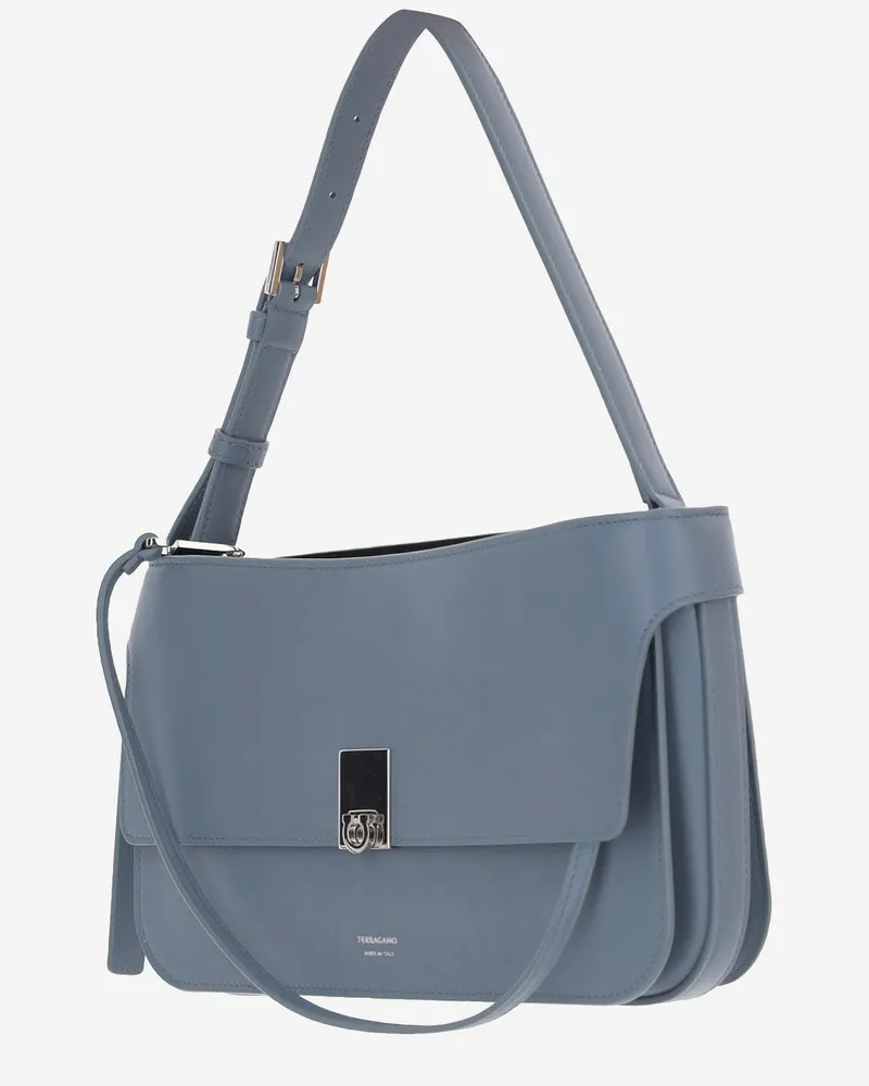 Ferragamo Hug Shoulder Bag — Gray Gray